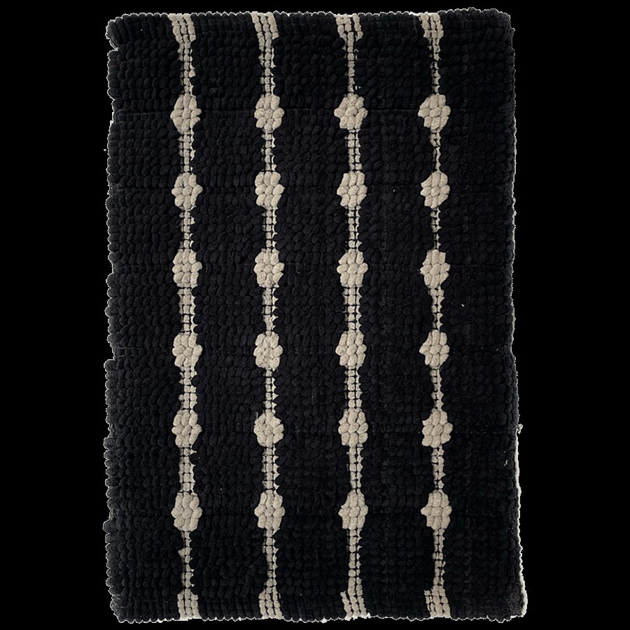 VTI Home Collection Cotton Polyester Hand Woven Doormat - Fibre