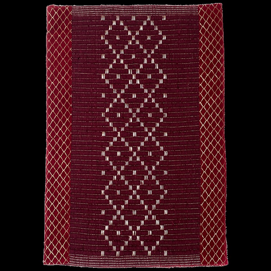 VTI Home Collection Cotton Polyester Hand Woven Doormat - Fibre