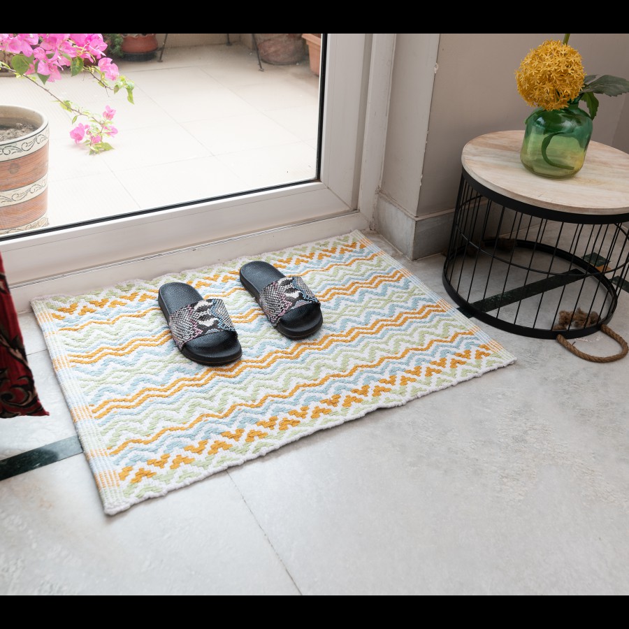 Veriza Woven Kitchen/Balcony Rug/Mat - Cotton