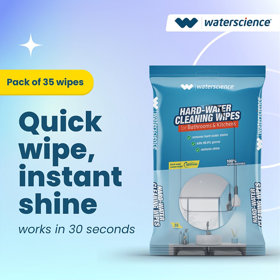 WaterScience Hard-Water Cleaning Wipes - 1122