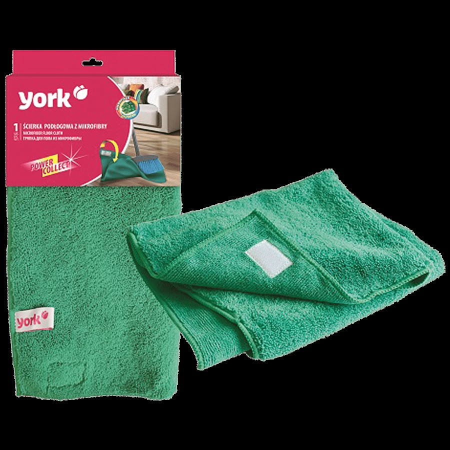 YORK Microfibre Power Collect Floor Cleaning Cloth With Velcro 50 X 60 Cm