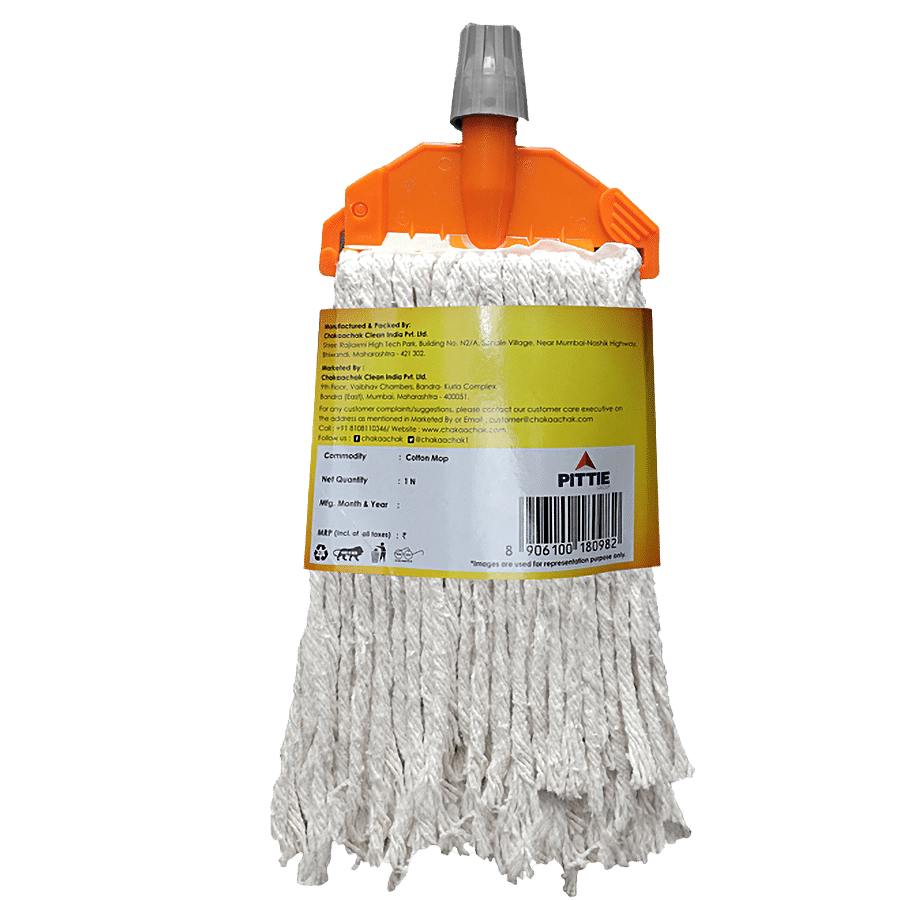 Chakaachak Clip & Fit Mop - Plastic & Cotton Threads