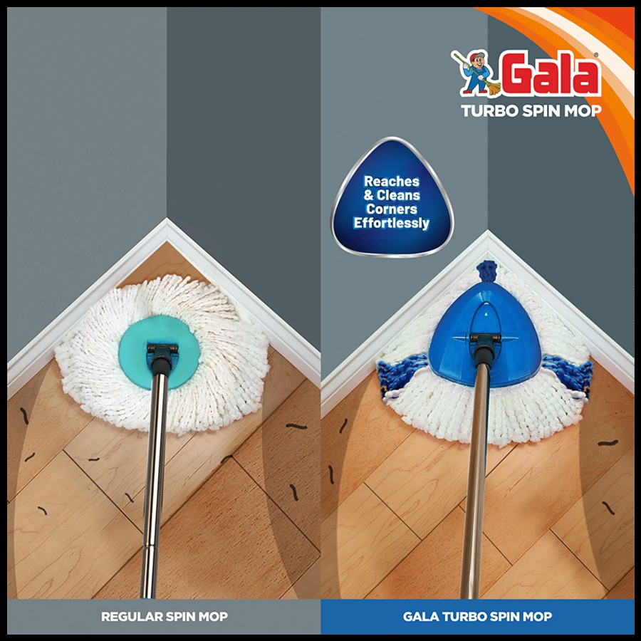 Gala Turbo Spin Mop Stick With Bucket