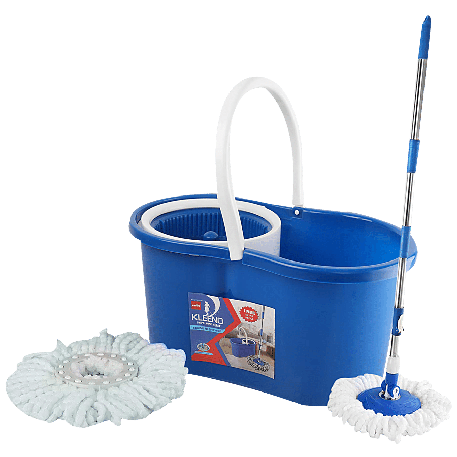 Kleeno by Cello Compacto Spin Mop With Bucket - Plastic