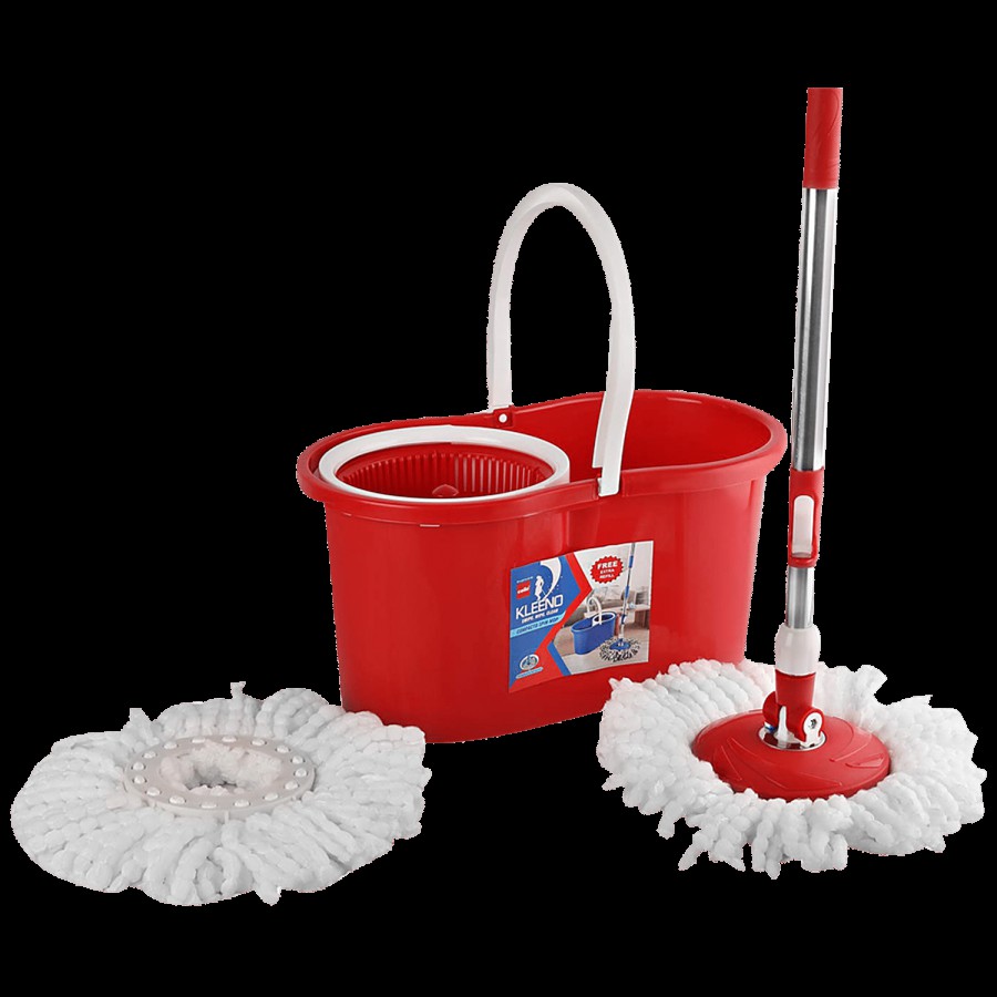 Kleeno by Cello Compacto Spin Mop With Bucket - Plastic