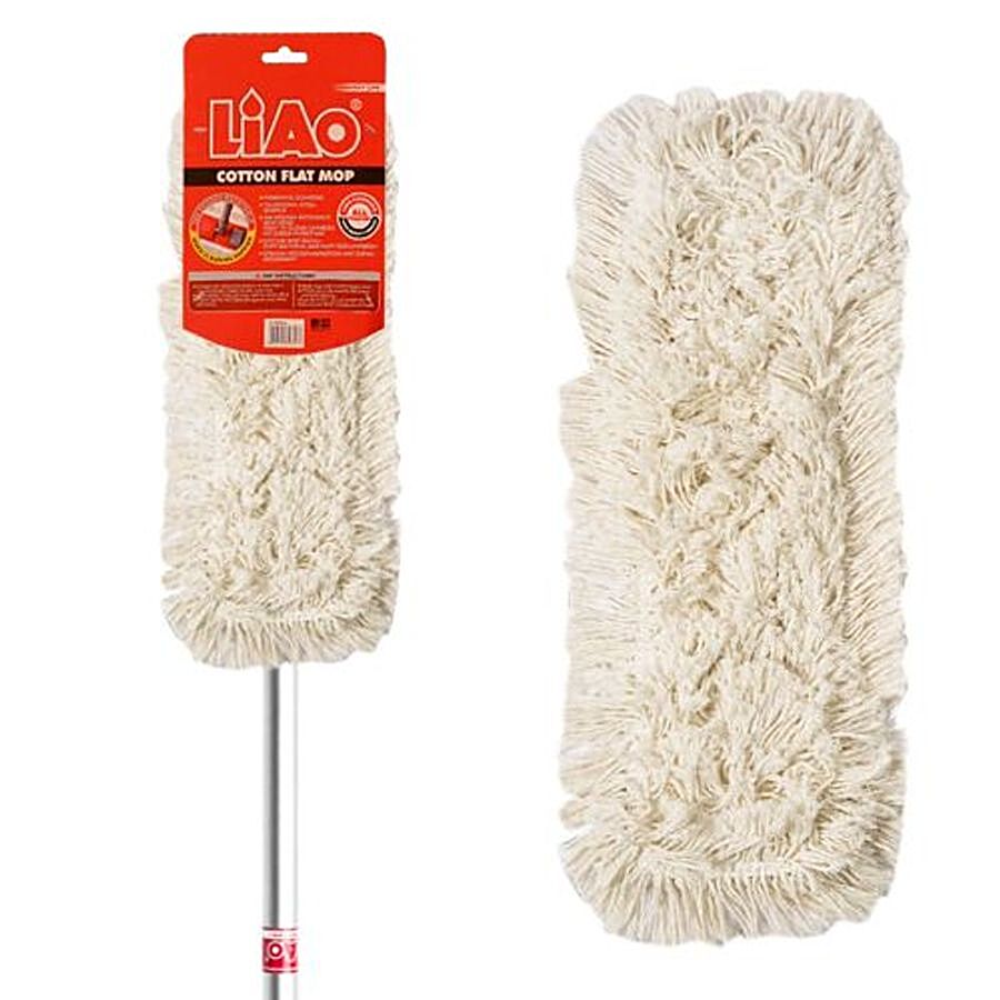 Liao Dry Mop - Cotton Expandable Flat With Steel Stick