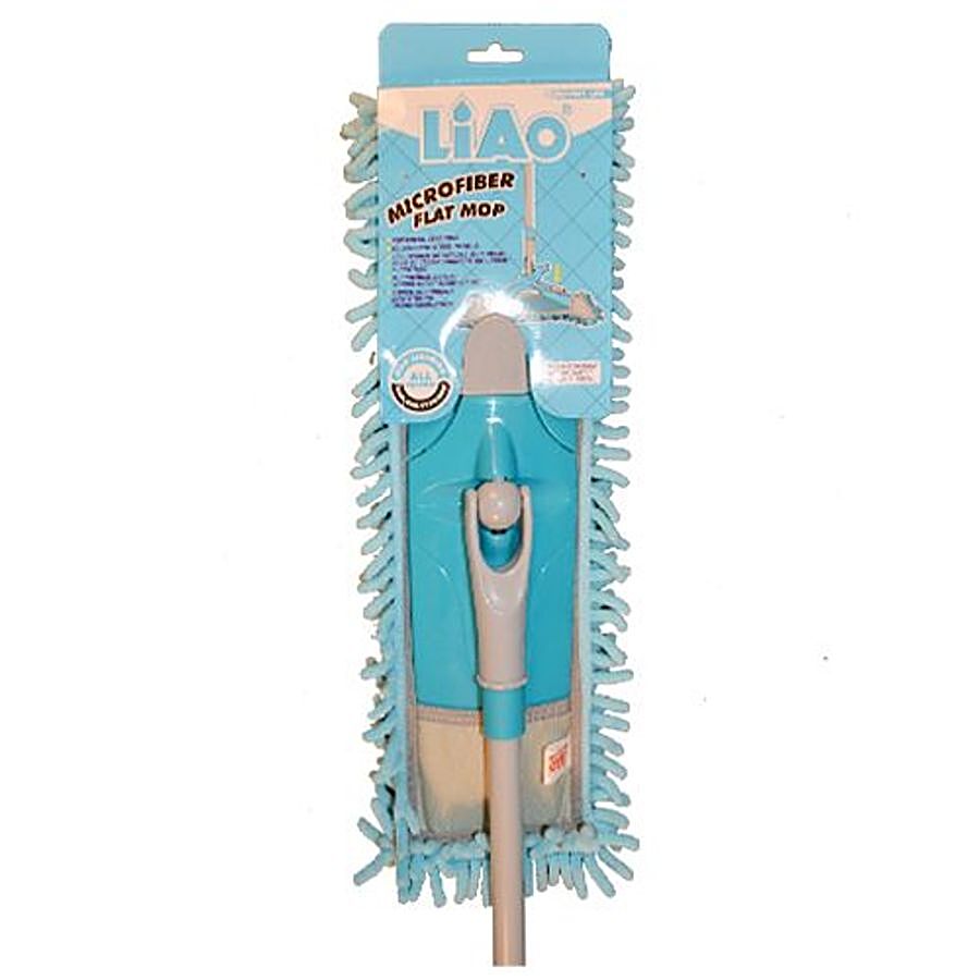 Liao Dry Mop - Micro Fiber Expandable Flat With Steel Stick