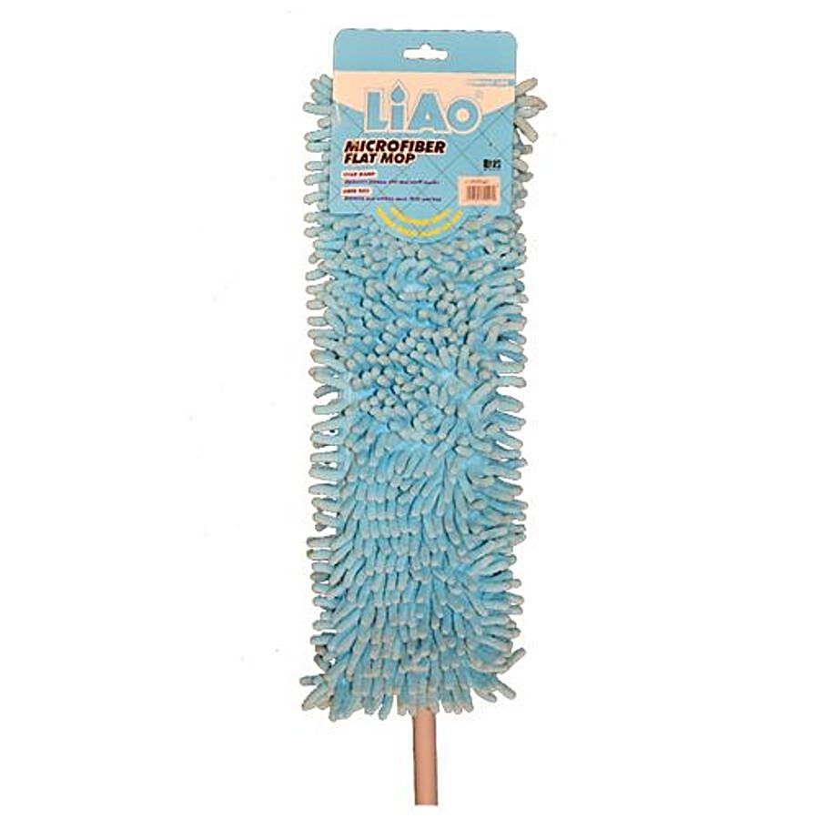 Liao Dry Mop - Micro Fiber Expandable Flat With Steel Stick