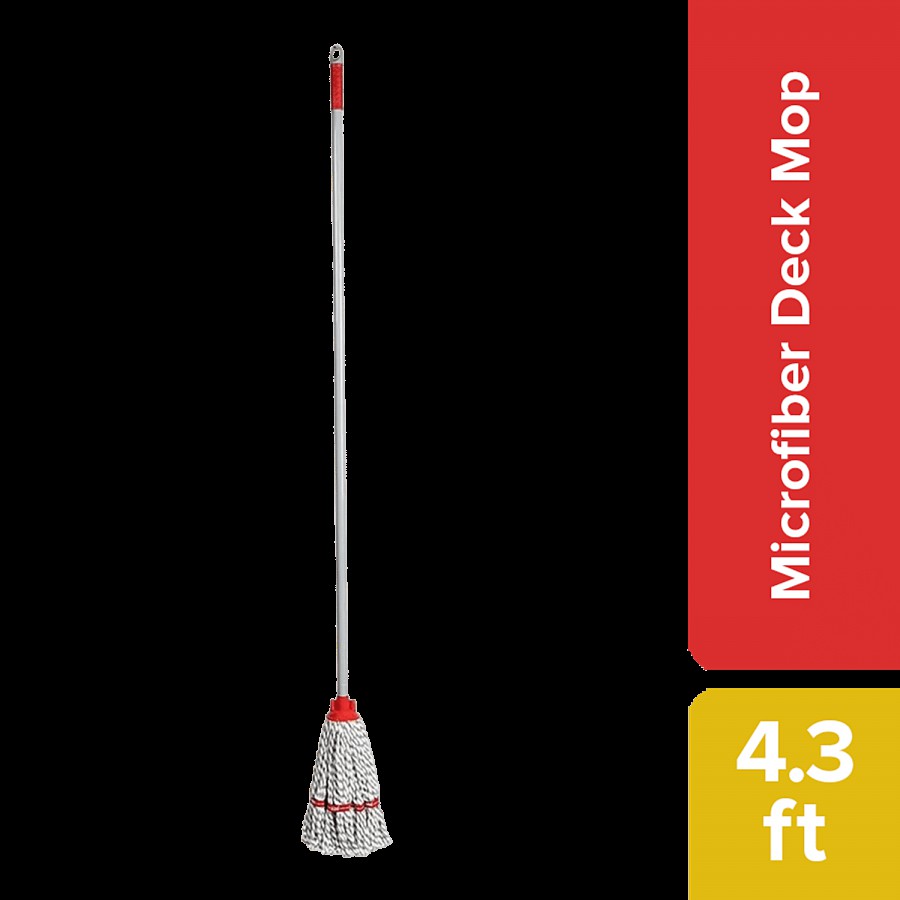 Liao Microfiber Wet/Deck Mop - With 4.3 Feet Metal Rod