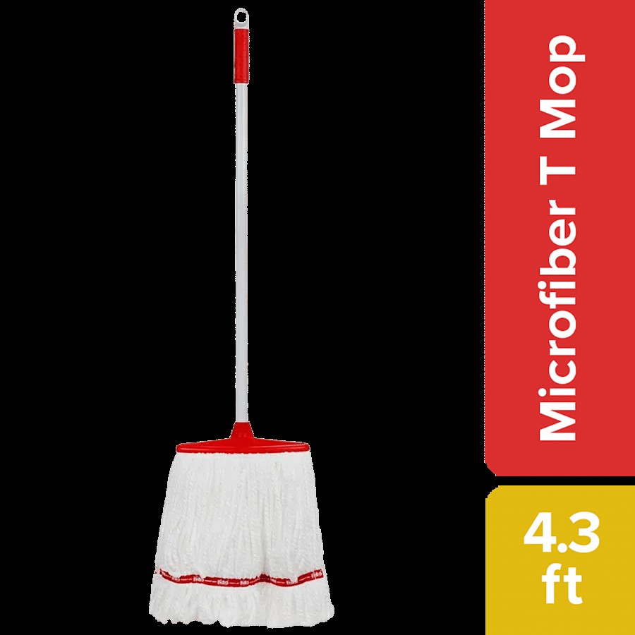 Liao Microfibre Floor Mop With Steel Stick/T Mop - A130029