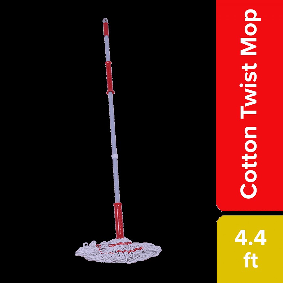 Liao Twist Cotton Floor Mop With Steel Stick - A130019