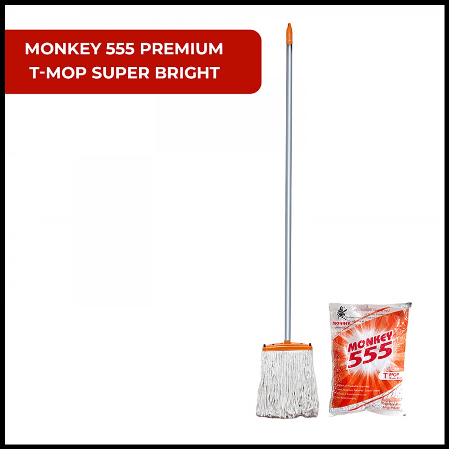 Monkey 555 Premium T-Mop - Plastic & Cotton Threads