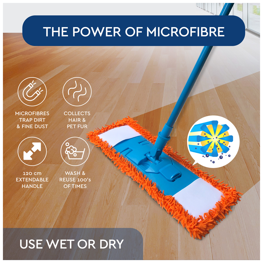 Mr Gleam Mop Sweep and Clean - Microfibre