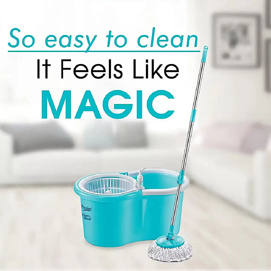 Prestige Clean Home Magic Spin Mop Deluxe - With 2 Mop Heads