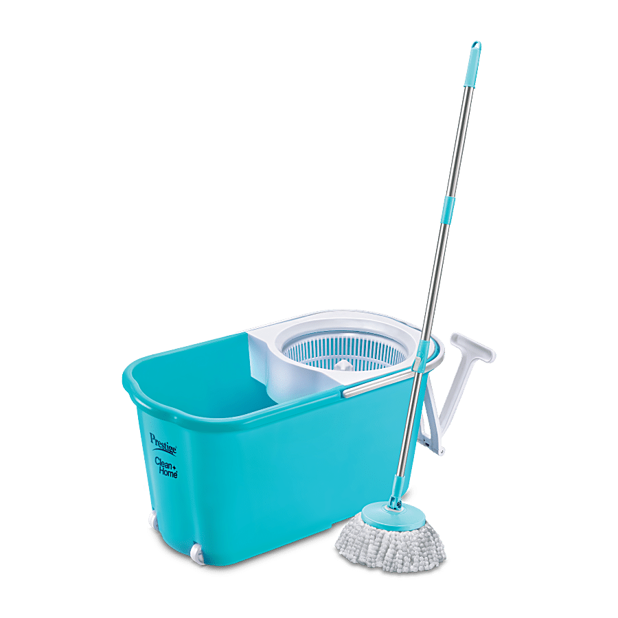 Prestige Spin Mop With Buckets - Plastic & Stainless Steel