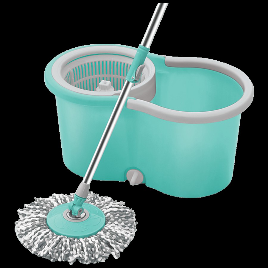 Spotzero Spin Mop & Bucket With Wheels - Plastic