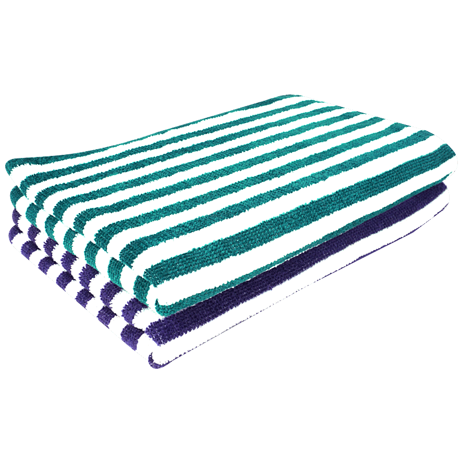 VC Stripes Face Towel - 100% Cotton