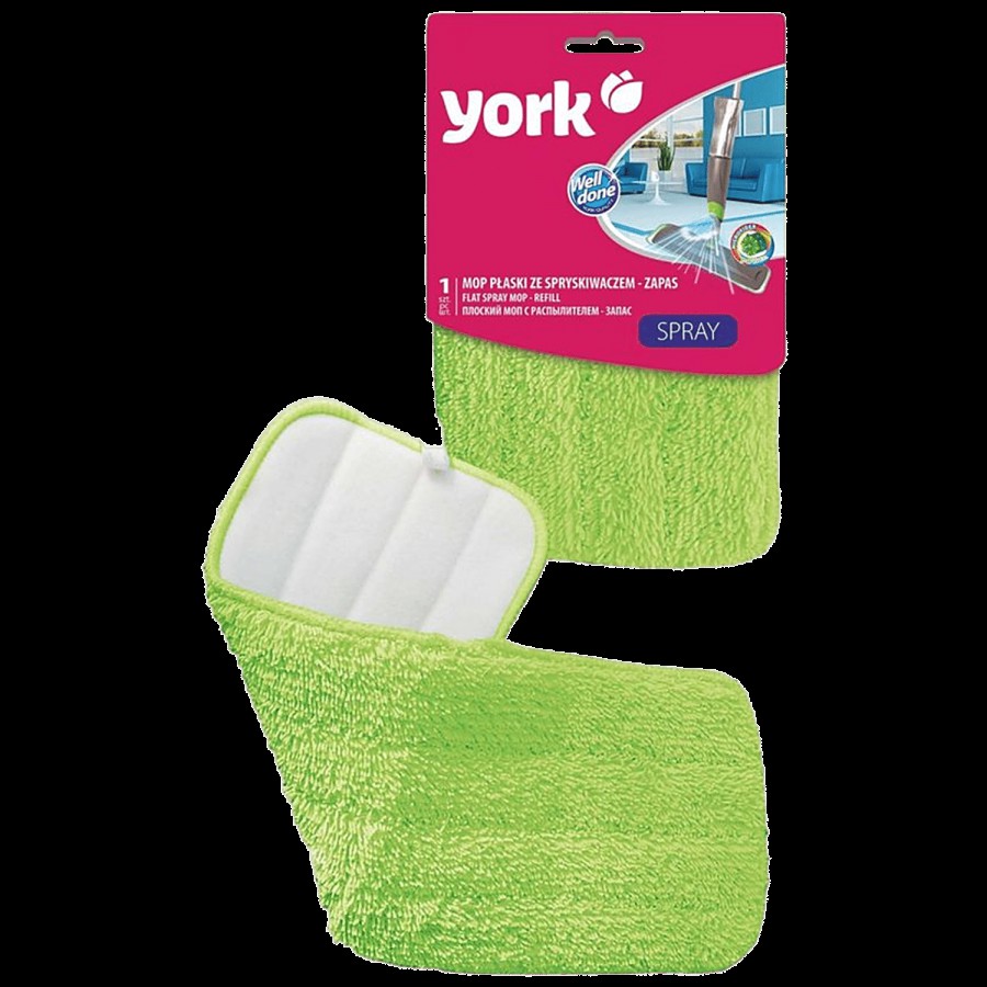 YORK Flat Spray Mop - Microfibre Cloth