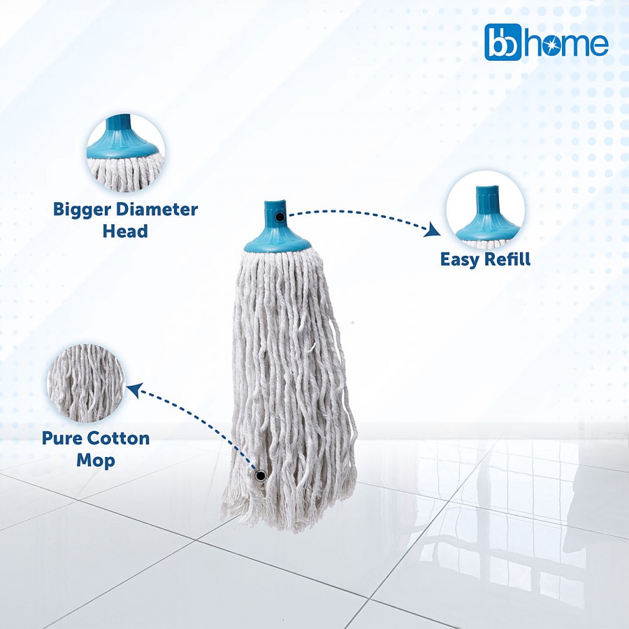 bb home Mop Refill - Round Deck Cotton Mop