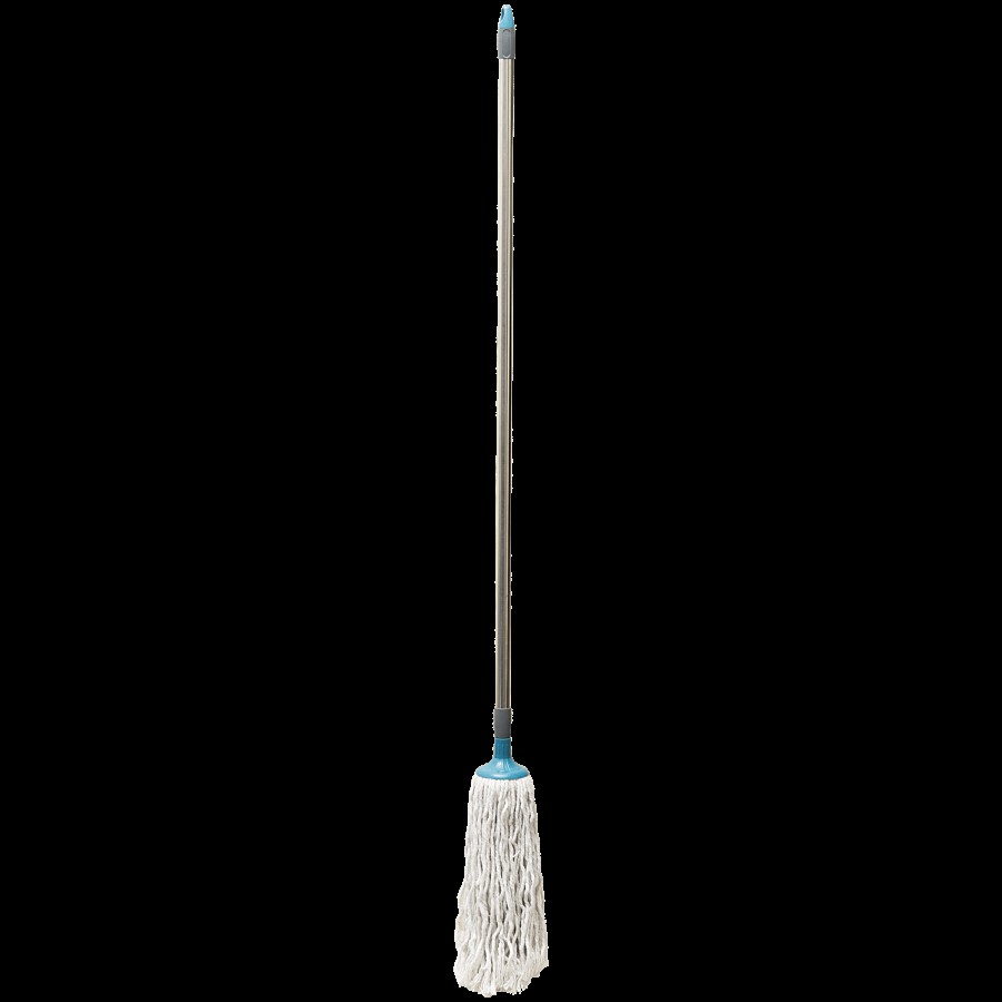 bb home Round Deck Cotton Mop/Wet Mop With 4 ft Stainless Steel Rod