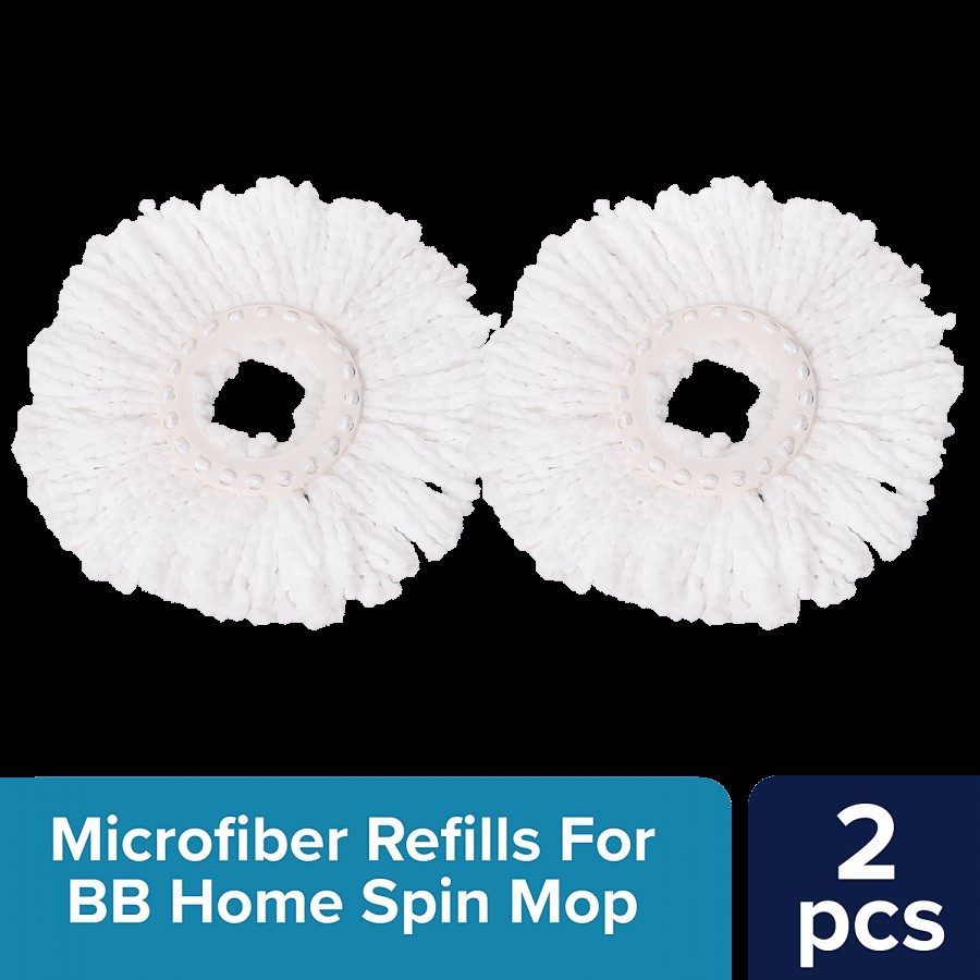 bb home Spin Mop Microfiber Refill