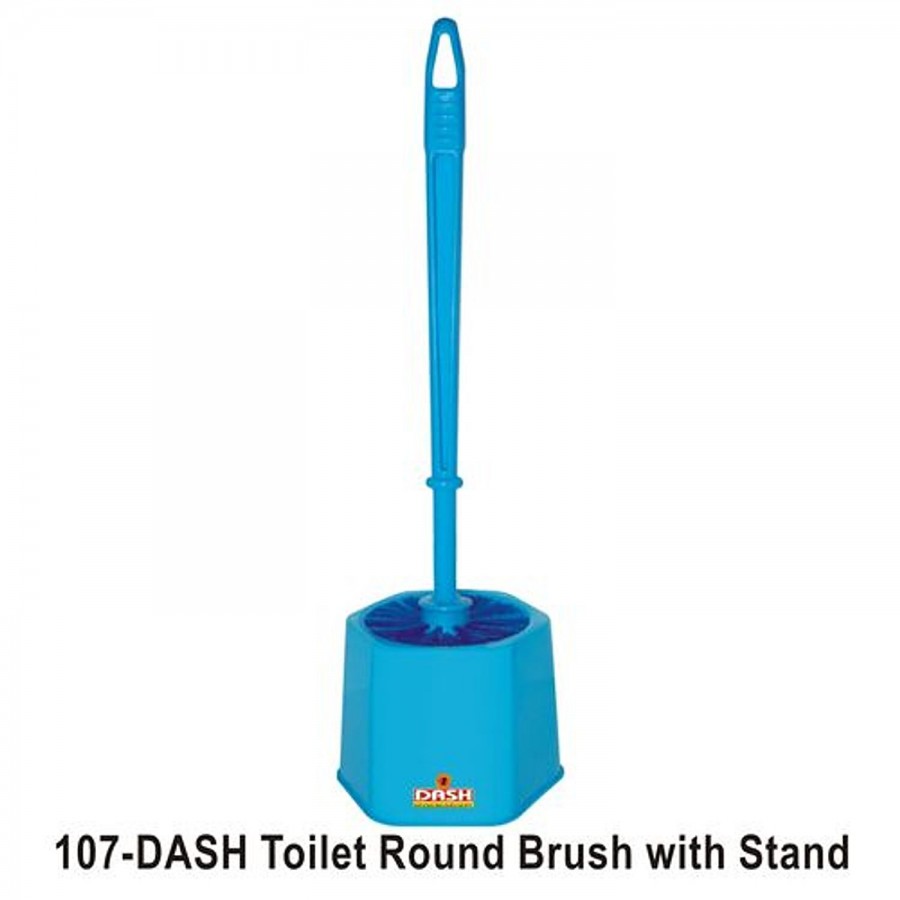 Dash Toilet Brush - Round With Stand