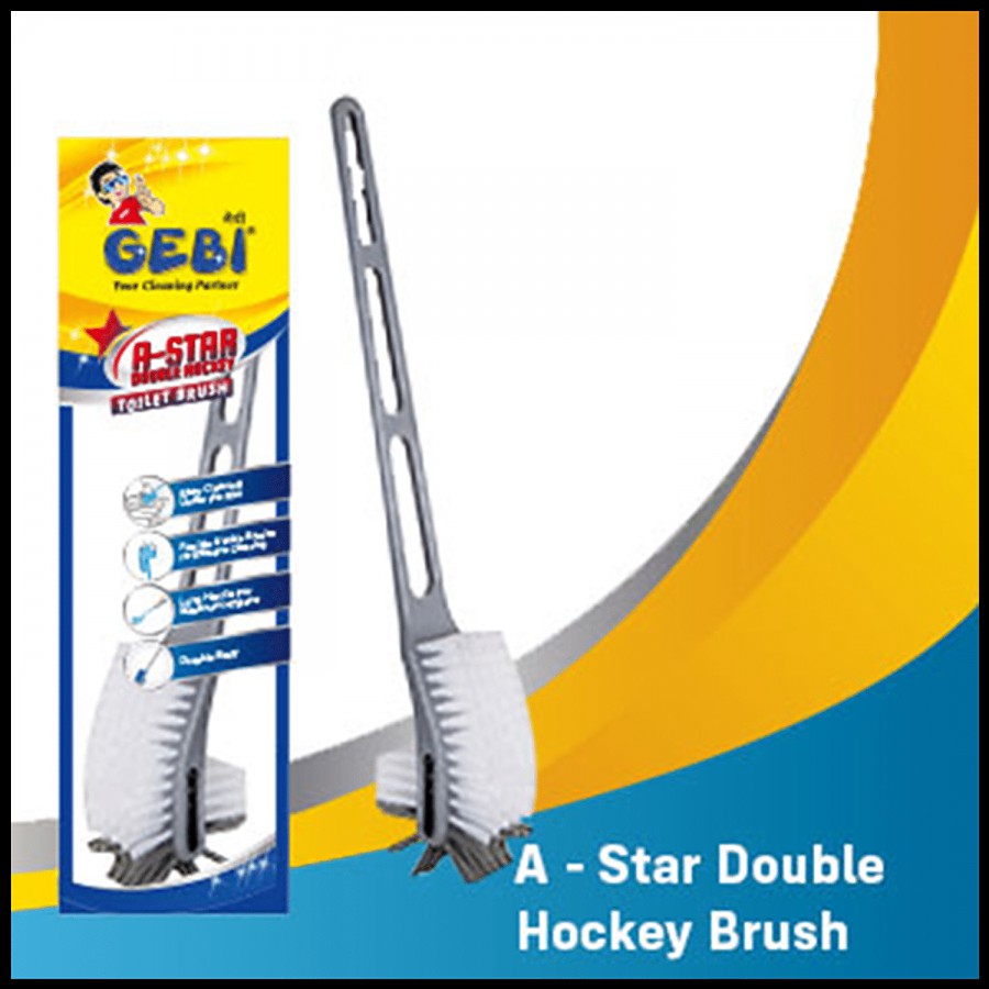 Gebi  A - Star Double Hockey Brush - Durable