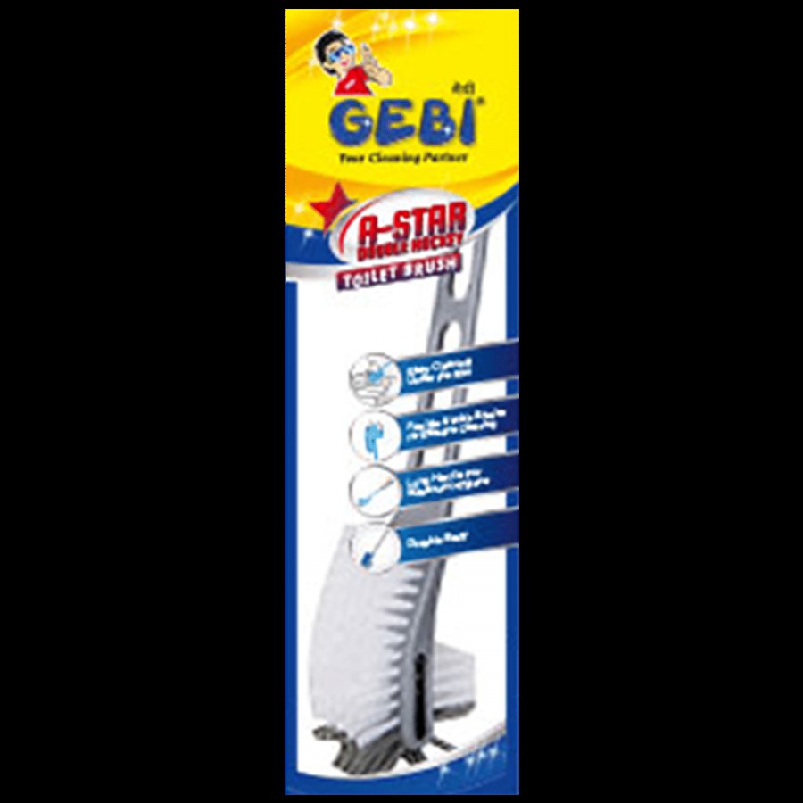 Gebi  A - Star Double Hockey Brush - Durable