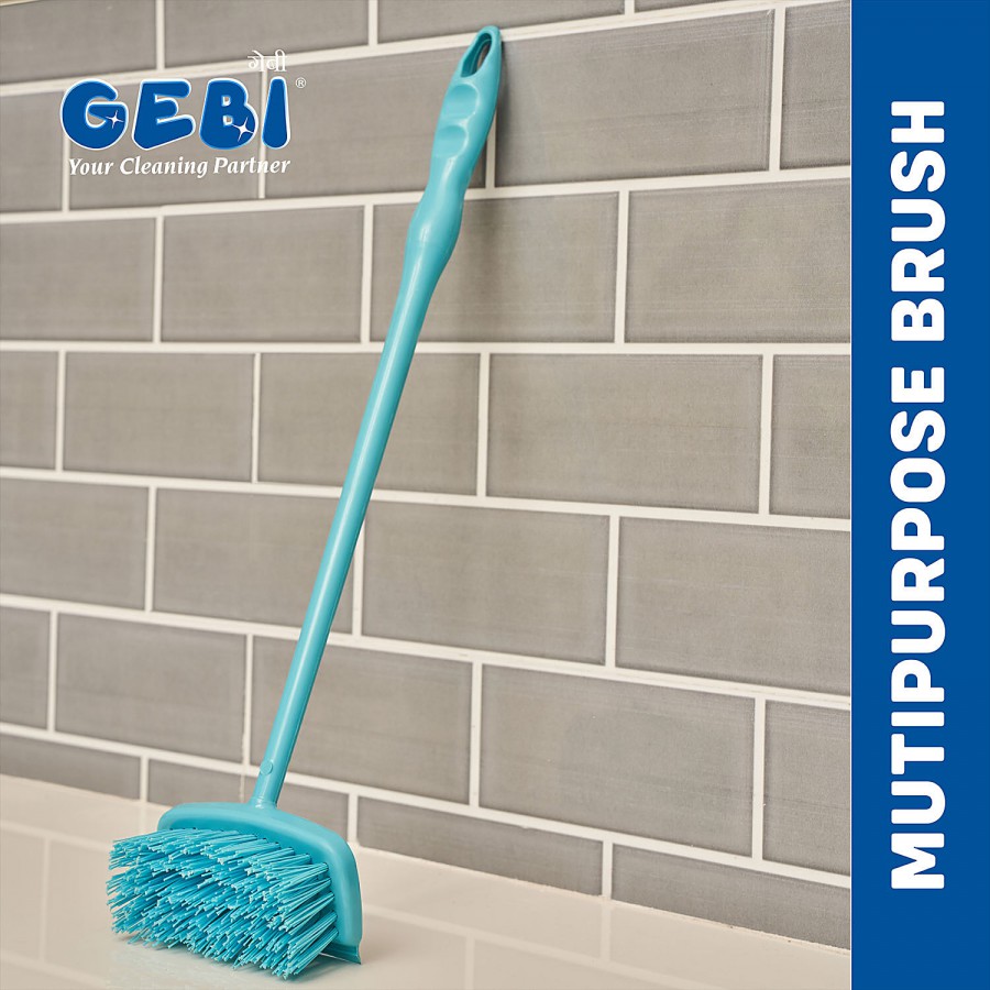 Gebi  Floor Brush With Long Handle - 35 cm