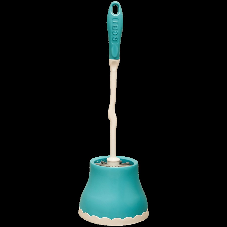 Gebi  Premium Toilet Brush With Container - For Hygienic Toilet Cleaning