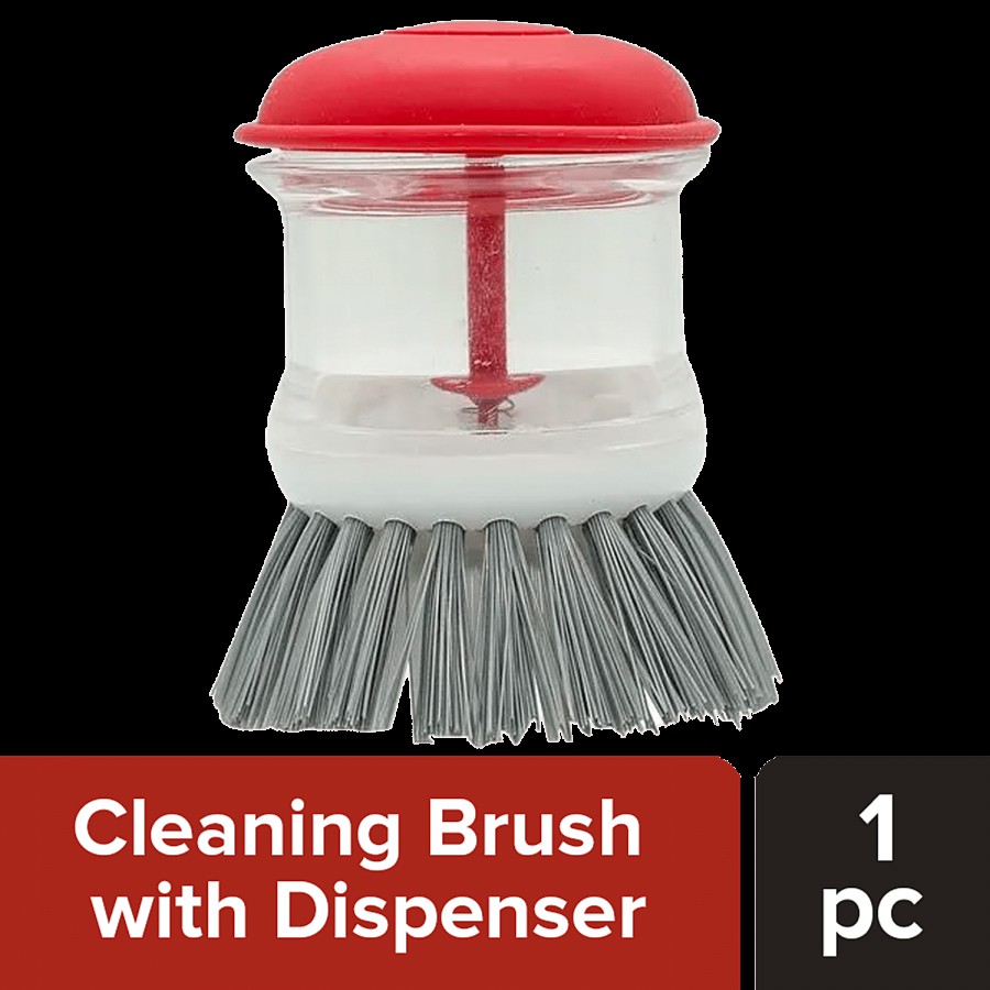 Liao Dish Brush With Soap Dispenser - Plastic