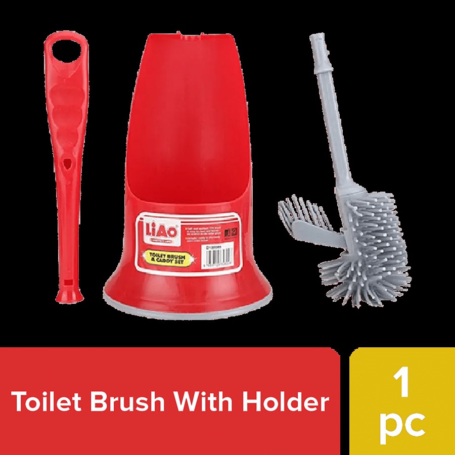 Liao Toilet Brush With Round Holder - Durable