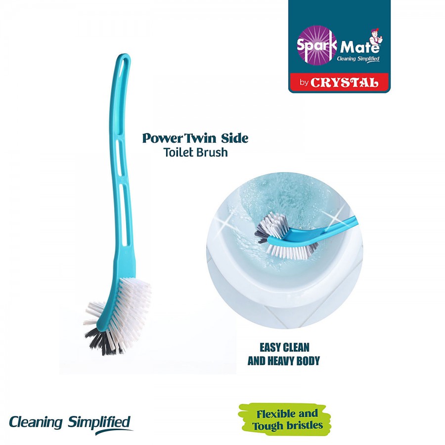 Sparkmate By Crystal Twin Side Toilet Brush