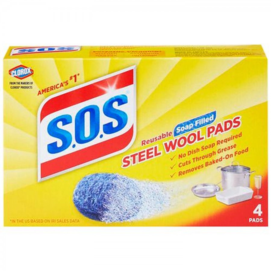 Clorox S.O.S Steel Wool Pads - Soap Filled