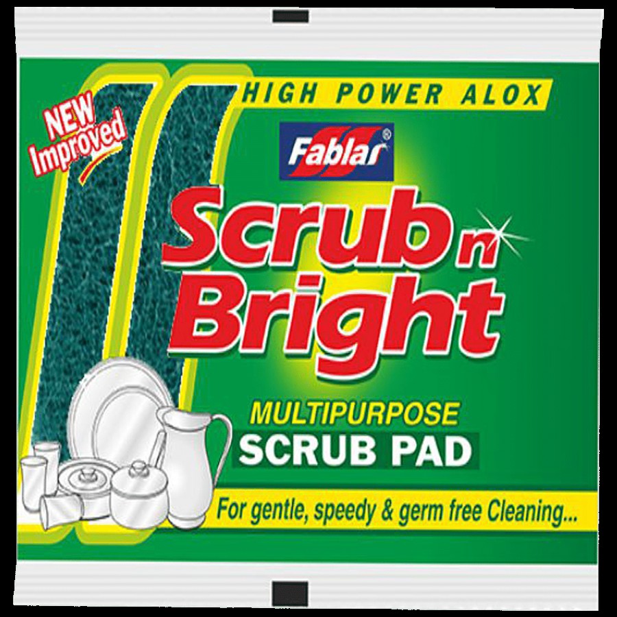 Fablas Scrub N Bright Multipurpose Scrub Pad - Tough On Stains