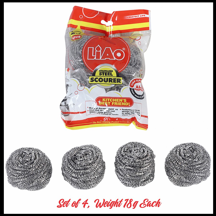 Liao Stainless Steel Scourer Set