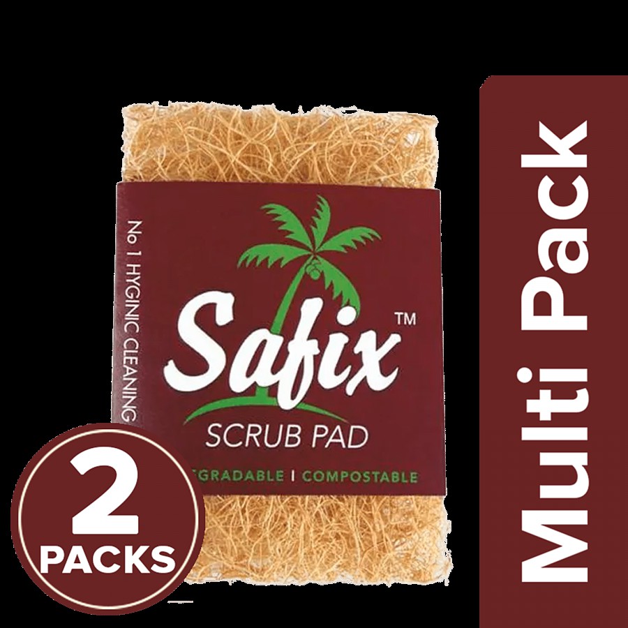 Safix Coir Scrub Pad - Regular