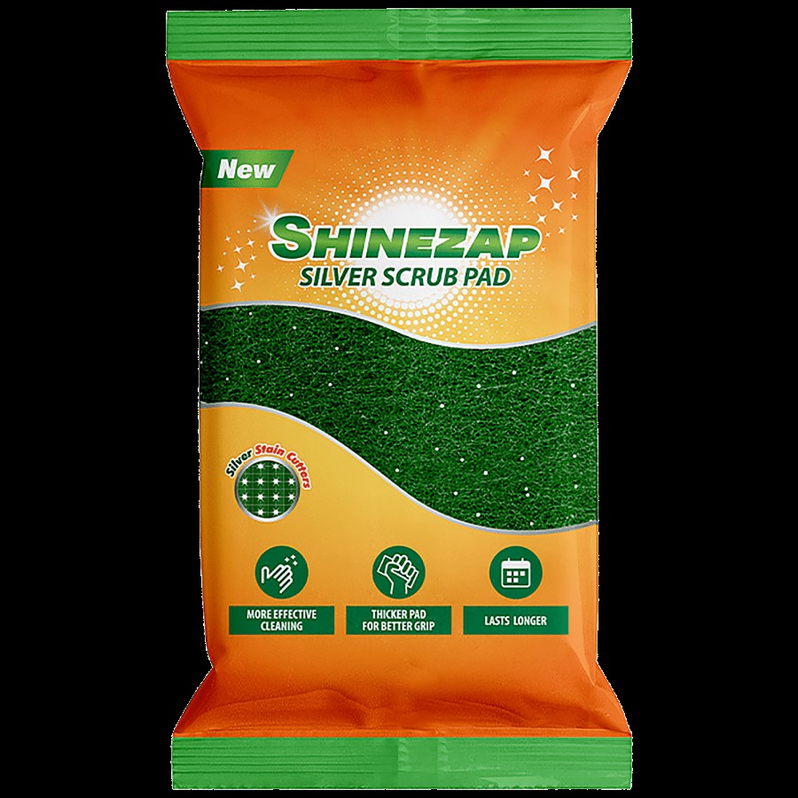 Shinezap Sparkling Silver Scrub Pad