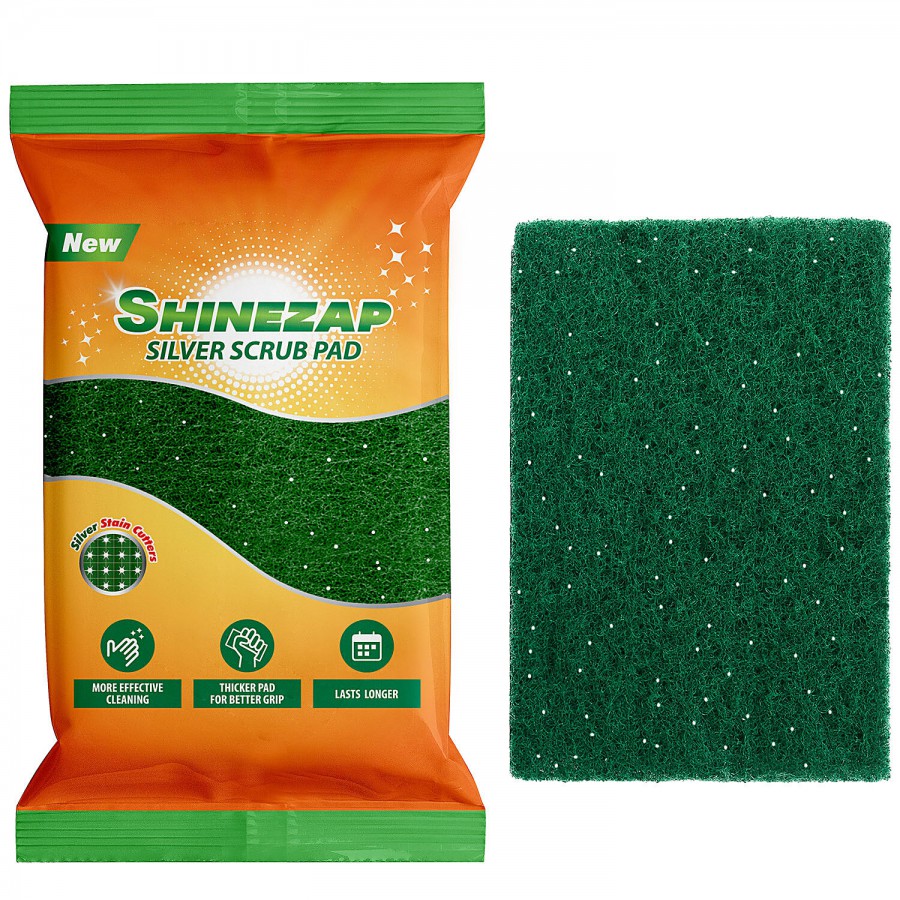 Shinezap Sparkling Silver Scrub Pad