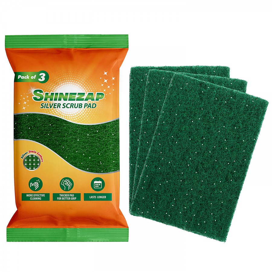 Shinezap Sparkling Silver Scrub Pad