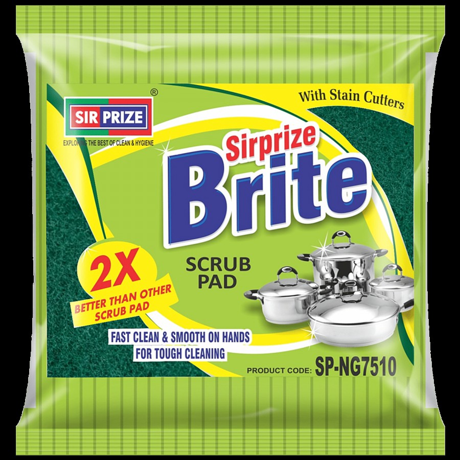 Sirprize Brite Plus Scrub Pad - Multi-Purpose Use