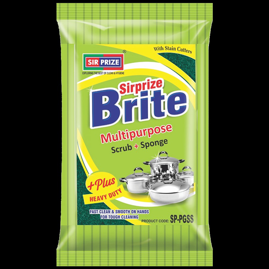 Sirprize Brite Scrub Sponge Plus - Multi-Purpose