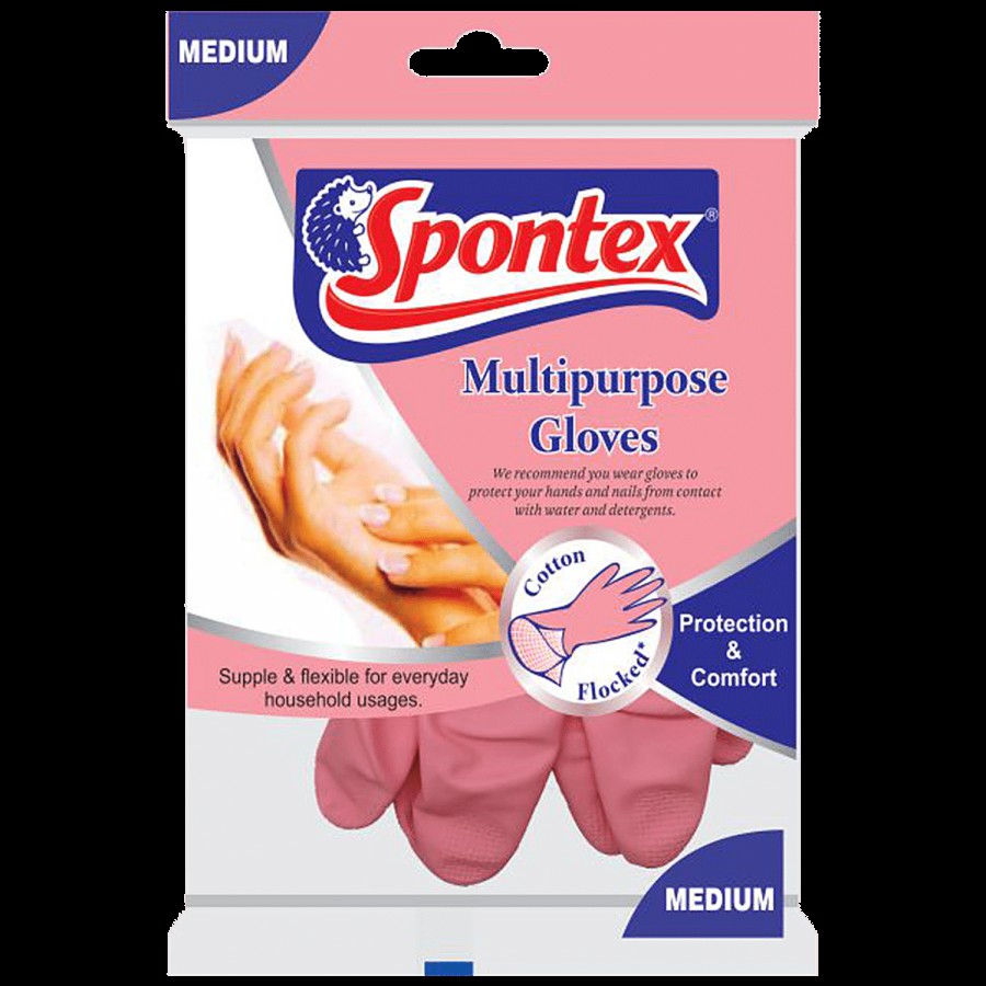 Spontex Multipurpose Gloves - Ideal For Everyday Household Cleaning