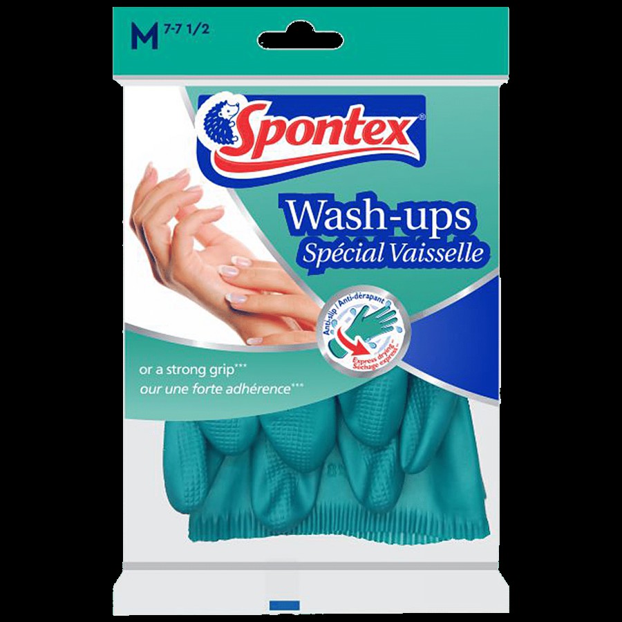 Spontex Wash-Ups Gloves - Anti-Slip Grip