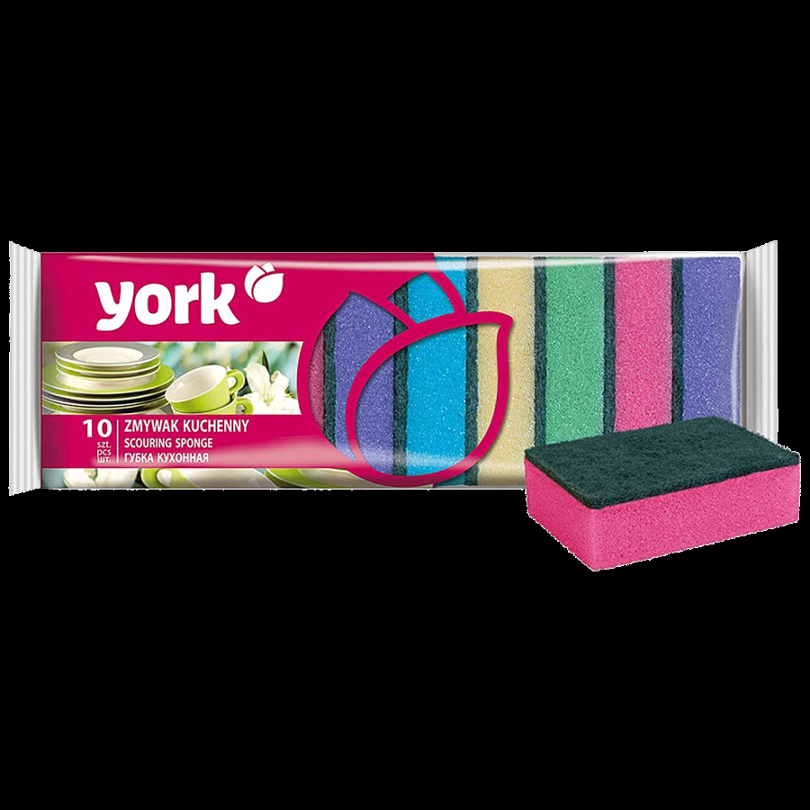 YORK Double-Sided Cleaning Scouring Sponge - 030300