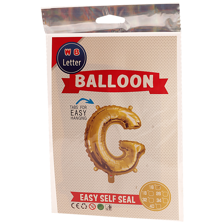 Bvishal Foil Alphabet Balloon - Letter G