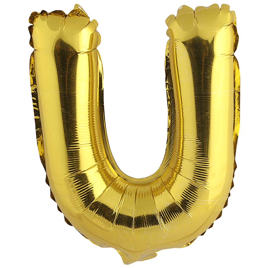 Bvishal Foil Alphabet Balloon - Letter U