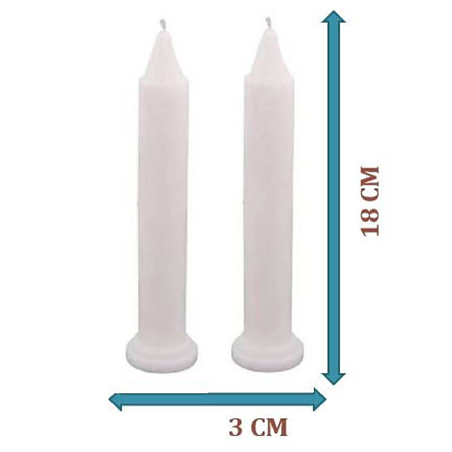 CS Church White Long Candle - Christmas Celebrations Item