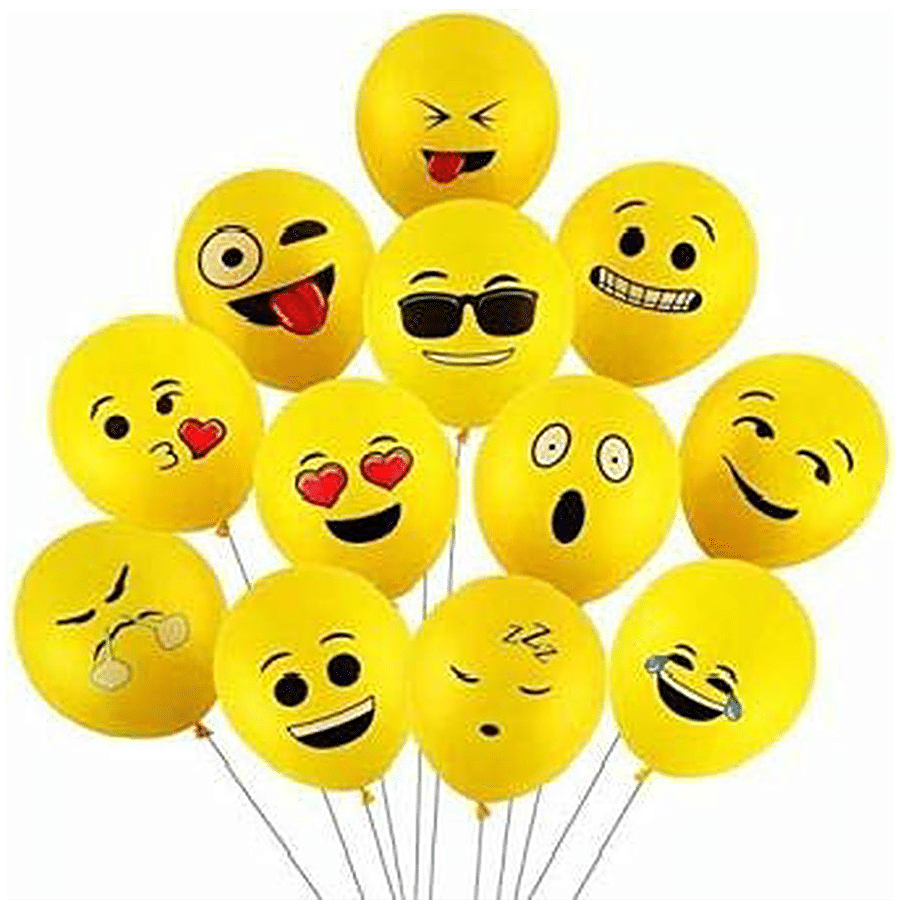 CS Smiley Emoji Balloons - Printed