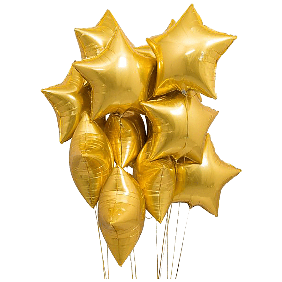 CherishX Star Shape Foil Balloons - Decoration Items